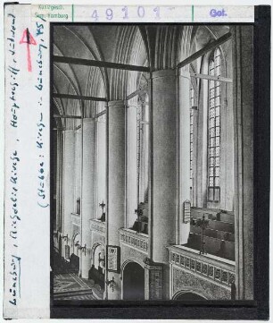 Lüneburg: Michaeliskirche, Südwand des Hauptschiffes