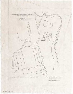 Gsaenger, Gustav; Hohenburg bei Lenggries (Bayern); Schlossschänke, Umbau - Wohnungseinbau (Lageplan)