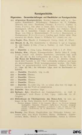Kunstgeschichte (Nr. 681-1113)