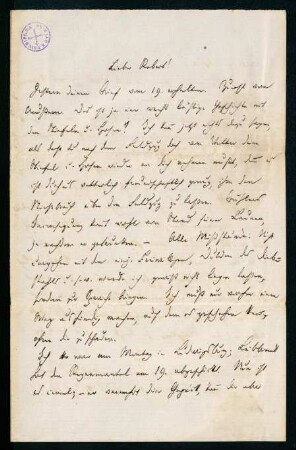 Brief vom 24. November 1870