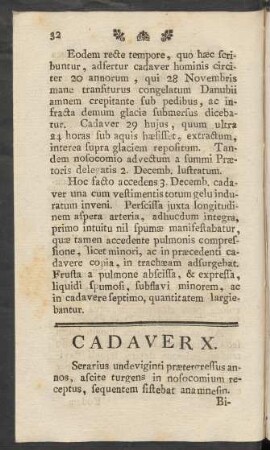 Cadaver X.