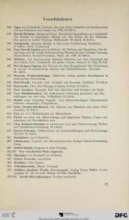 Verschiedenes (Nr. 642-674)
