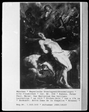 Das Martyrium des heiligen Laurentius