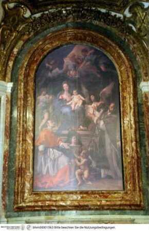 Die Madonna mit den heiligen Carlo Borromeo und Ignatius von Loyola