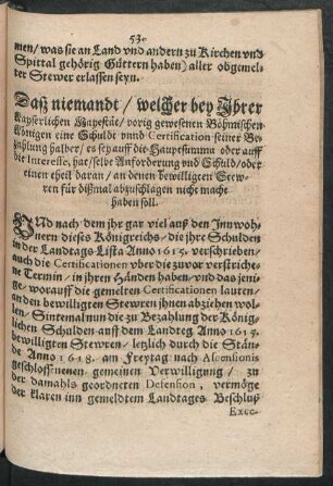 Daß niemandt/ welcher bey Ihrer Kayserlichen Mayestät/...