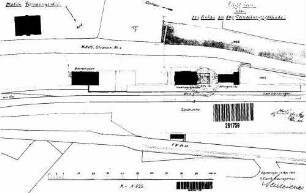 Sigmaringendorf: Empfangsgebäude Verwaltungsgebäude Lageplan(Verw.Geb./Nebengeb./Gütersch.)