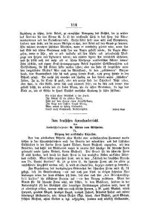 Zum deutschen Sprachunterricht : (Fortsetzung)