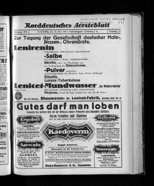 Jahrgang 1926, Hamburg, den 23. Mai 1926, Nummer 21