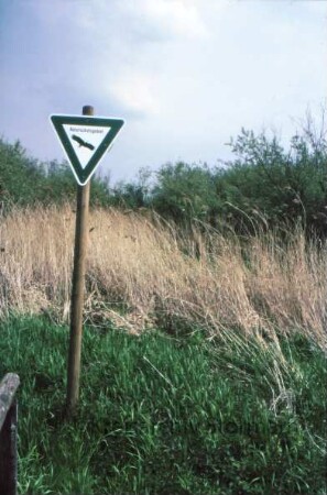 Brenner Moor: Schild "Naturschutzgebiet"