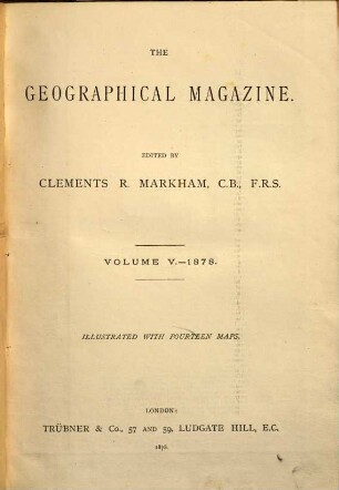 The Geographical magazine. 5, 5. 1878