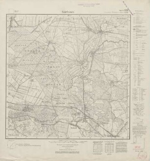 2834 (alte Nr.: 1387) Gorlosen, Meßtischblatt (4cm - Karte)