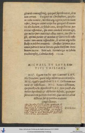 Michael Et Laurentius Chiliani