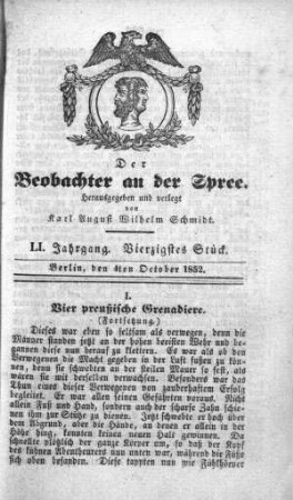 40. Stueck, 4. Oktober 1852