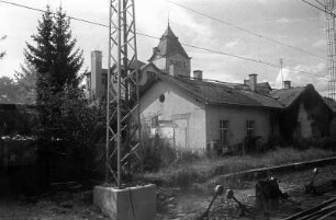 Pardubice : In Pardubice, am 25.08.2014: Fahrt nach Prag: Cesky Brod (?)