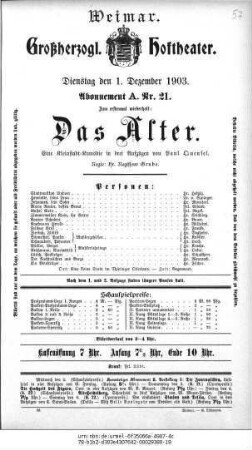 Das Alter