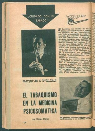 El tabaquismo en la medicina psicosomática : ¡Cuidado con el tabaquismo!