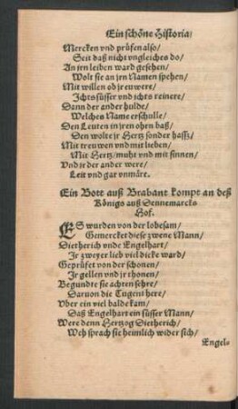 Ein Bott auß Brabant kompt an deß Königs auß Dennemarcks Hof.
