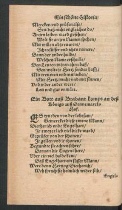 Ein Bott auß Brabant kompt an deß Königs auß Dennemarcks Hof.