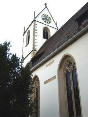 Kirche von Südosten (ab 1518 Neubau auf Romanischem Vorgänger in Spätgotischem Stil)-Kirche 1798 und 1969 renoviert