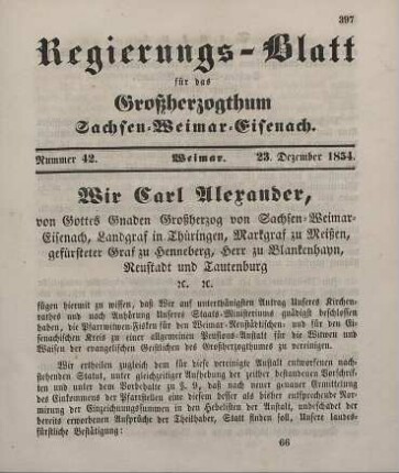 Nr. 42 : 23. Dezember 1854