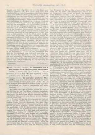 171-173 [Rezension] Weinel, Heinrich, Die Bildersprache Jesu in ihrer Bedeutung für die Erforschung seines inneren Lebens
