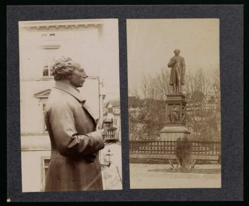 PA 6117 - PA 6118, Uhlanddenkmal, Seitenansicht und Gesamtansicht. Foto Sinner
