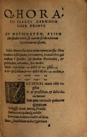 Quinti Horatii Flacci Poemata omnia