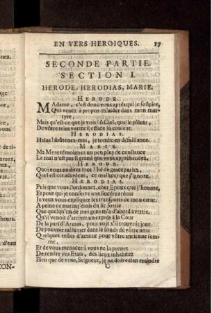 Section I. Herode, Herodias, Marie