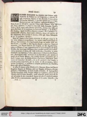 Notizie di Malosso Euclide