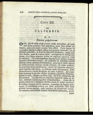 Caput XII. De Palpebris.