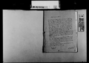 Schreiben von N.N. Paedanus, Frankfurt am Main, an August Lamey: Zusendung von Aufsätzen zur badischen Schulpolitik.