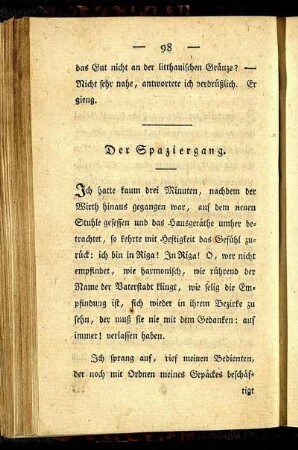Der Spaziergang.