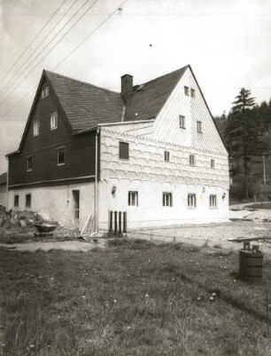 Cämmerswalde (Kreis Brand-Erbisdorf), Hauptstraße (Ortslagennummer 105). Lösermühle (um 1830). Wohnhaus