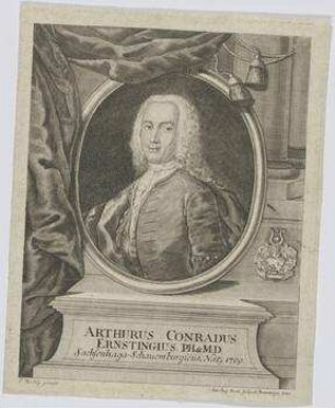 Bildnis des Arthurus Conradus Ernstingius