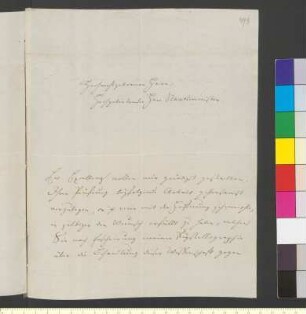 Brief von Naumann, Carl Friedrich an Goethe, Johann Wolfgang von
