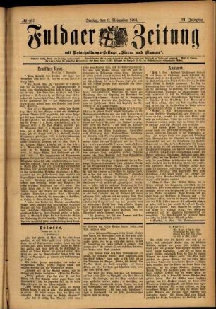 Ausgabe vom Freitag, den 09. November 1894.