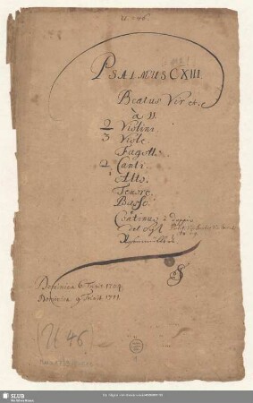 Beatus vir - Mus.1739-E-516 : V (5), strings, fag, bc - A