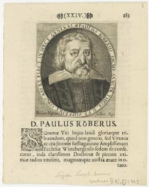 Bildnis des Paulus Röberus