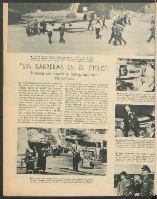 "Sin barreras en el cielo", : historia del vuelo a retropropulsión