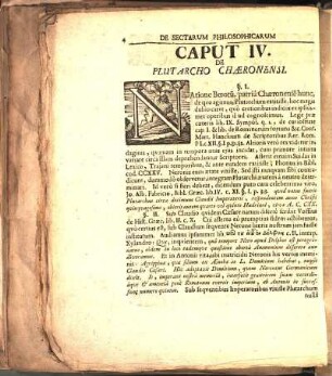Caput IV. De Plutarcho Chæronensi.