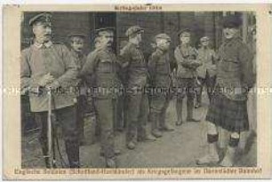 Englische Kriegsgefangene auf dem Darmstädter Bahnhof