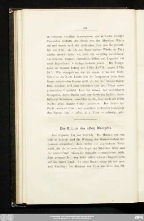 Die Ruinen des alten Memphis.