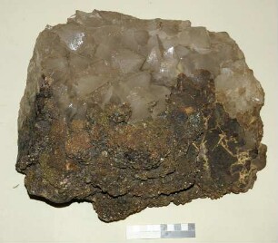 Zinkblende und Schwefelkies auf Quarz