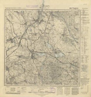 2459 (alte Nr.: 1063) Wangerin, Topographische Karte 1:25000 (4cm - Karte)
