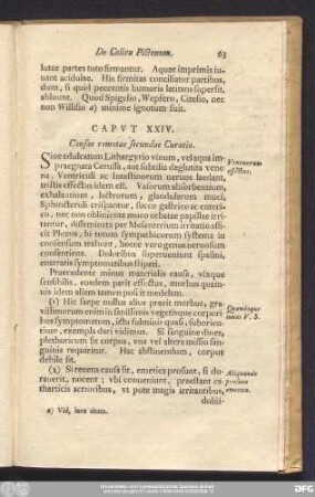 Caput XXIV. Causae remotae secundae Curatio.
