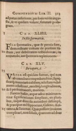 Cap. XLIIII. De filis spermaticis.