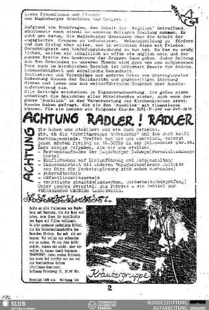 Achtung Radler!