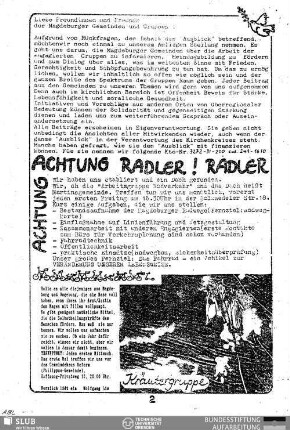 Achtung Radler!