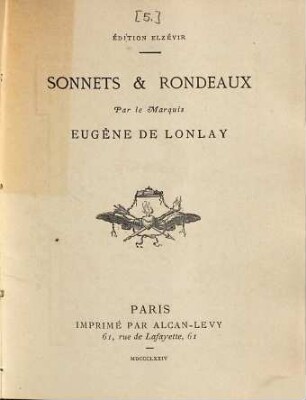 Sonnets & rondeaux