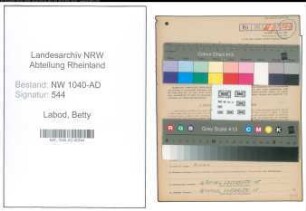 Entnazifizierung Betty Labod , geb. 04.06.1909 ()